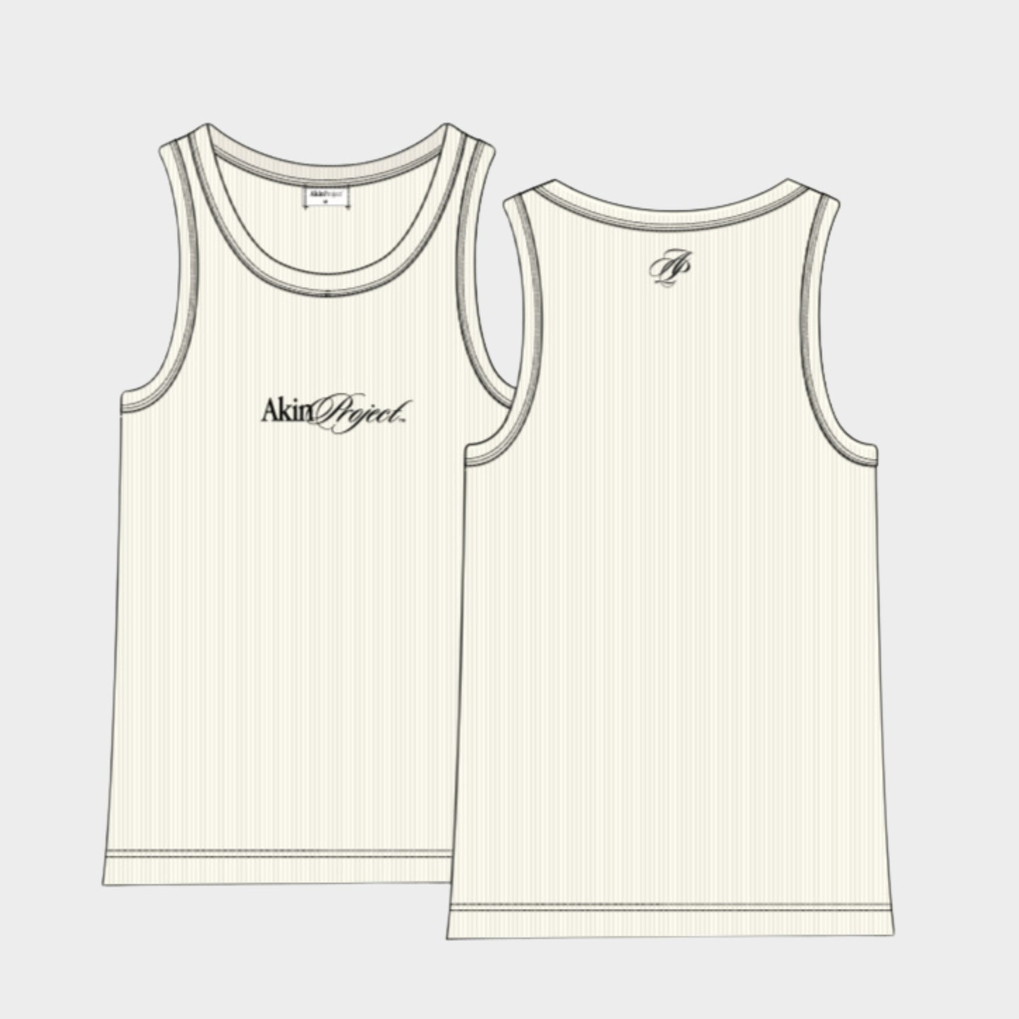 Ribbed Tank (White)