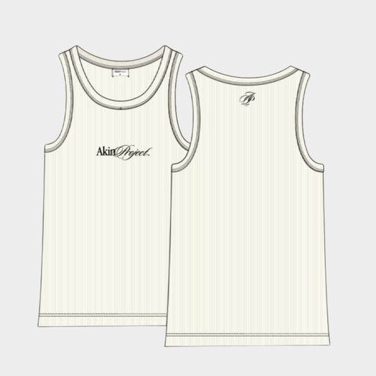 Ribbed Tank (White)